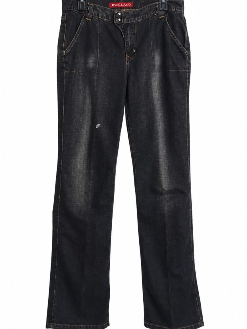 Size 10 black jeans. Long NAUTICA faded distressed black pants w/ pockets